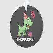 Enfant de 3 ans Anniversaire Dinosaur Enfants de 3 (devant)