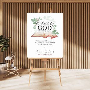 Enfant De Dieu Affiche de bienvenue Baby shower