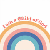 Enfant de Dieu Stickers chrétiens | Arc en ciel (Recto)