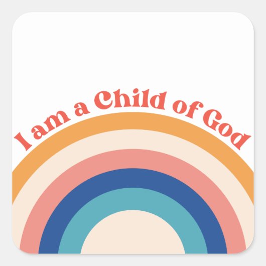 Enfant de Dieu Stickers chrétiens | Arc en ciel (Devant)