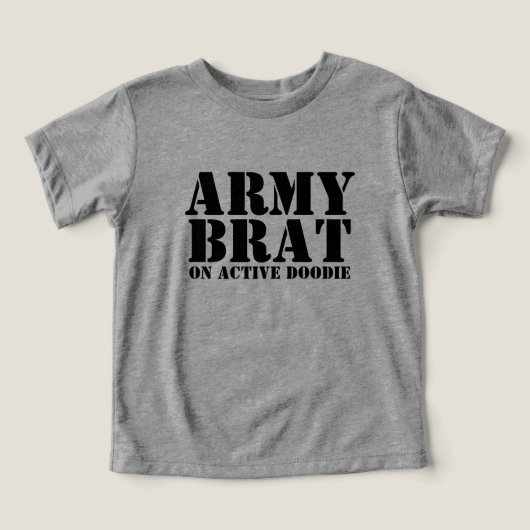 Enfant de l'armée sur couche active Bébé Humour (Design Recto)