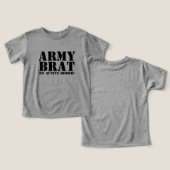 Enfant de l'armée sur couche active Bébé Humour (Design Recto & Verso)