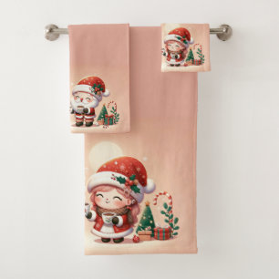 Enfant de Noël et Père Noël