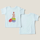 Enfant de trois ans Bonne chemise d'anniversaire (Design Recto & Verso)