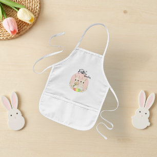 Enfant Deux lapins de Pâques Tablier personnalisé pour en
