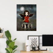 Enfant d'Halloween Affiche de Vampire Mignon (Bureau à domicile)