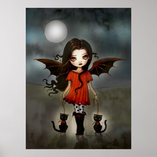Enfant d'Halloween Affiche de Vampire Mignon (Devant)