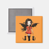 Enfant d'Halloween Aimant de Vampire Mignon (Recto/Verso)