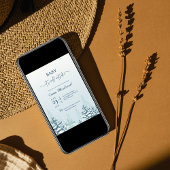 Enfant d'hiver invitation bébé il fait froid dehor