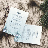 Enfant d'hiver invitation bébé il fait froid dehor