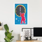 Enfant d'horloge de Noël - Impression de boîte d'a (Bureau à domicile)