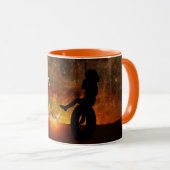 Enfant En Pneu À Chauffer Mug Café (Devant droit)