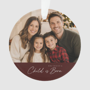 Enfant Est Né Photo De Noël Verset De La Bible