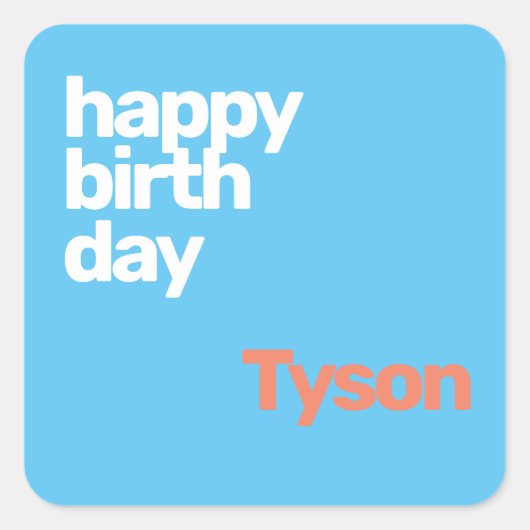 enfant fête heureux Anniversaire sticker minimum s (Devant)