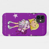 Enfant fille bouddins rose violet coque iphone (Dos (Horizontal))
