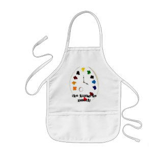 Enfant "Il est temps de peindre !" Tablier de la peinture