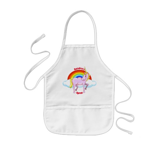 Enfant Joyeux tablier d'enfants Unicorn (Devant)