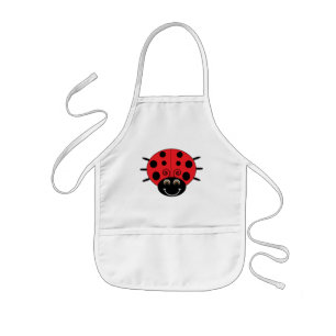 Enfant La coccinelle badine le tablier