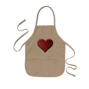 Enfant Le coeur badine le tablier