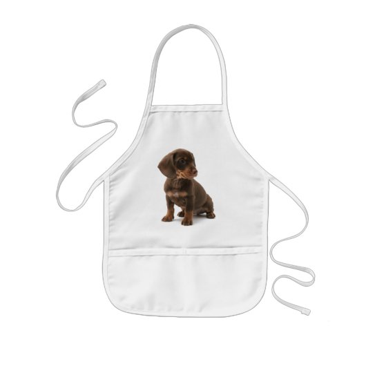 Enfant Le tablier des enfants de chiot de teckel (Devant)