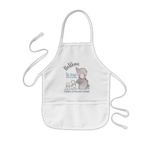Enfant Le tablier mignon d'éléphant croient en vous !