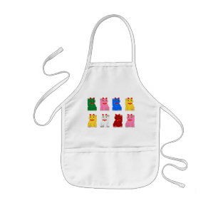 Enfant maneki neko kinder schort