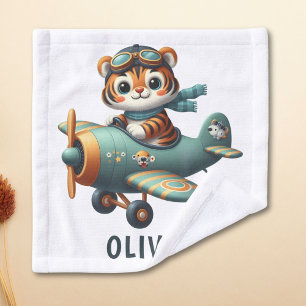 Enfant mignon Tigre pilotant un avion Personnalisé