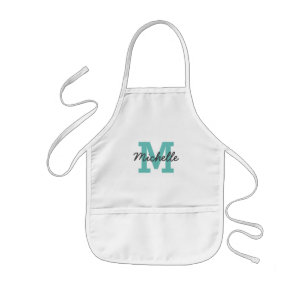 Enfant Nom personnalisé monogramme enfants cuire tablier