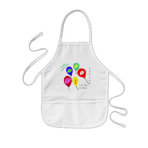 Enfant Petit Chef En formation Ballons colorés tablier