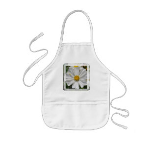 Enfant Petit tablier de fleur blanche de cosmos