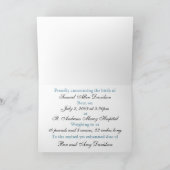 Enfant prélevé Faire-part 2 (Turquoise) (Intérieur)