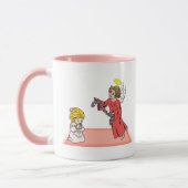 Enfant priant Mug rose (Gauche)