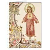 Enfant religieux Jésus avec frontière décorative (Devant)