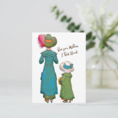 Enfant Retro Art Vintage | Carte postale (Debout devant)