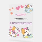 enfant rose et blanc bienvenue (Angle)