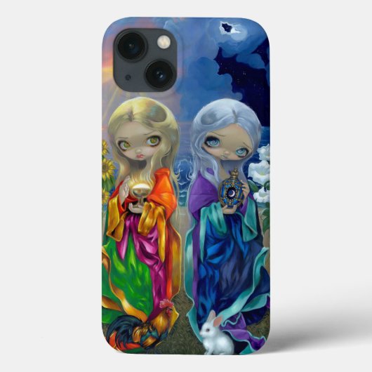 "Enfant Sun et enfant Lune" iPhone 6 Coque (Verso)