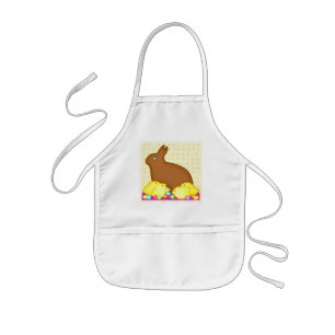 Enfant Tablier de lapin de chocolat de Pâques