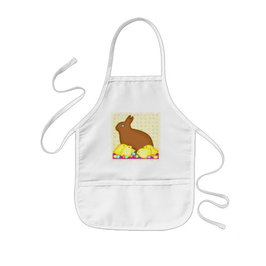 Enfant Tablier de lapin de chocolat de Pâques (Devant)