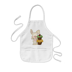 Enfant Tablier de lapin de petit gâteau