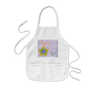 Enfant Tablier de peinture à fleurs
