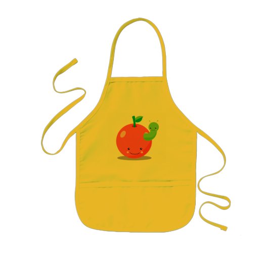 Enfant tablier de pomme de kawaii (Devant)