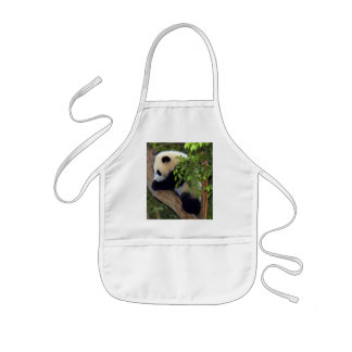 Enfant Tablier géant de panda d'ours panda et de bébé