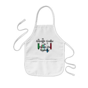 Enfant Tablier Geeky de scientifique de chimie de TIGE de