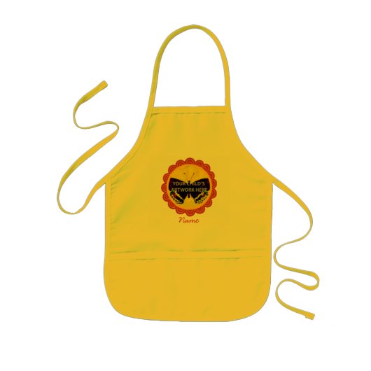 Enfant Tablier jaune $16,95 du cercle de l'enfant (Devant)