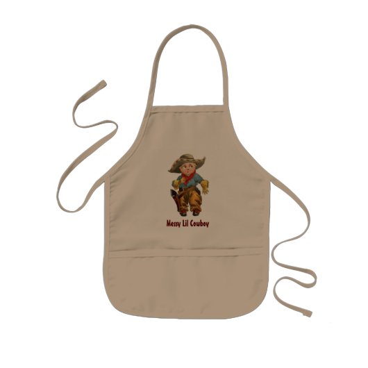 Enfant Tablier malpropre de cowboy de Lil (Devant)