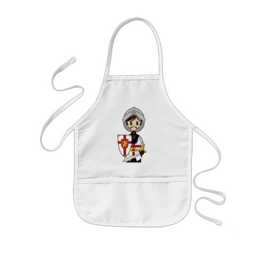 Enfant Tablier mignon de chevalier de croisé (Devant)