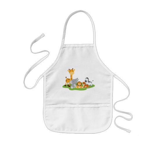 Enfant Tablier mignon d'enfants d'animaux de bébé de (Devant)