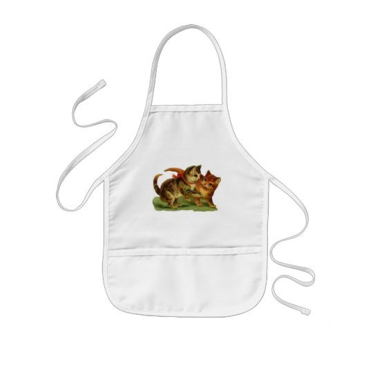 Enfant Tablier vintage de minous (Devant)