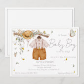 Enfant Vêtements Baby shower Invitation (Devant / Derrière)