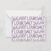 Enfants à la cuisine Anniversaire Bash | Carte Rec (Dos)